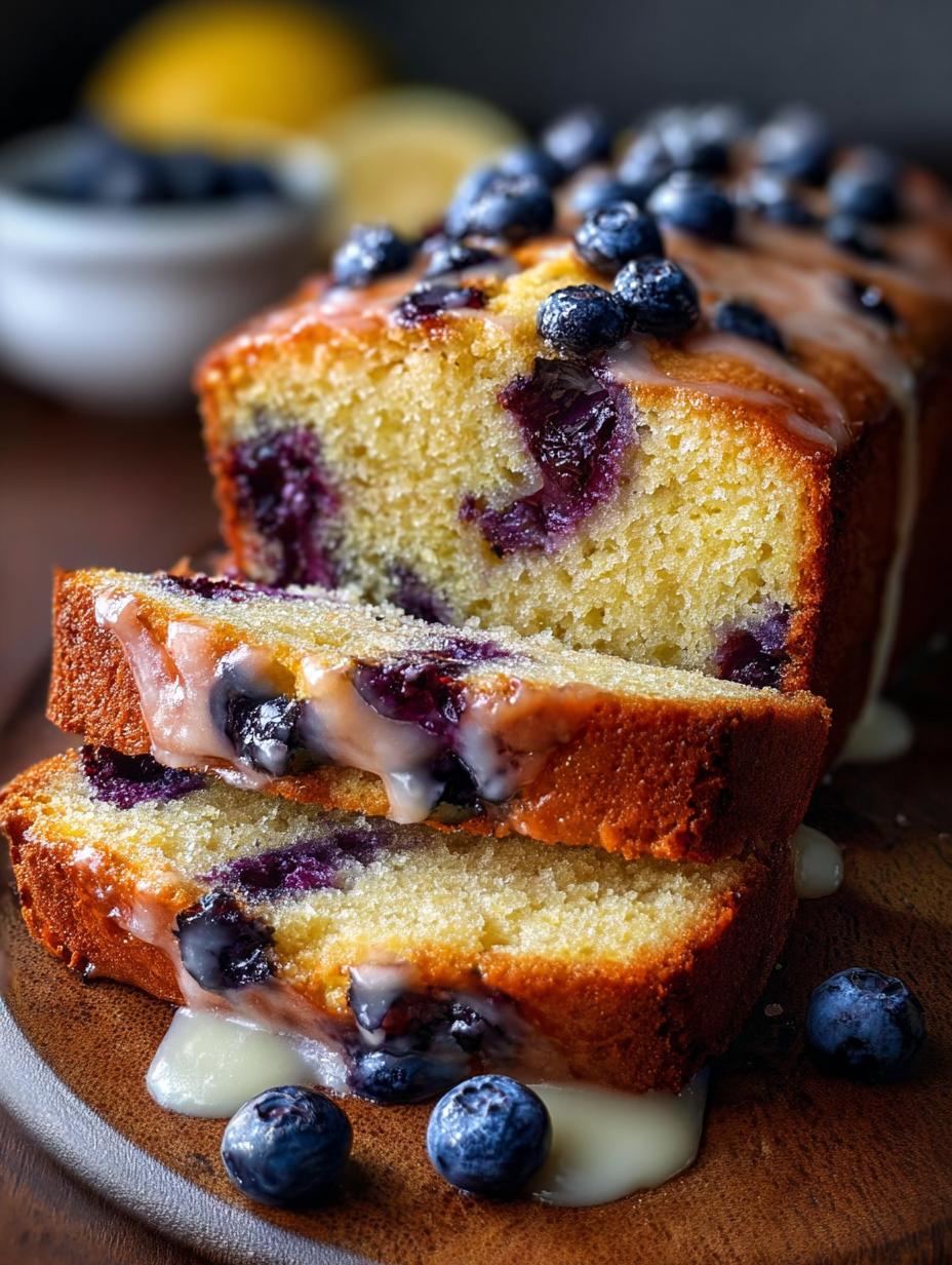 Blueberry Lemon Loaf Cake