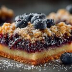 Blueberry Oat Crumble Bars