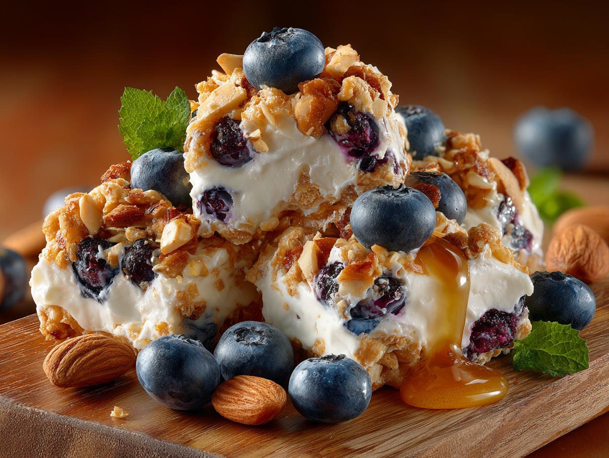 Blueberry Yogurt Clusters