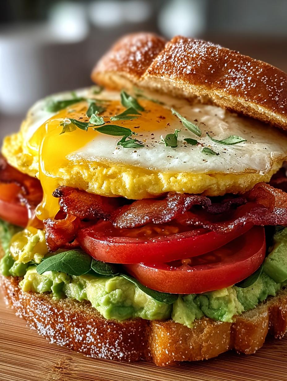 Breakfast Sandwich with Avocado