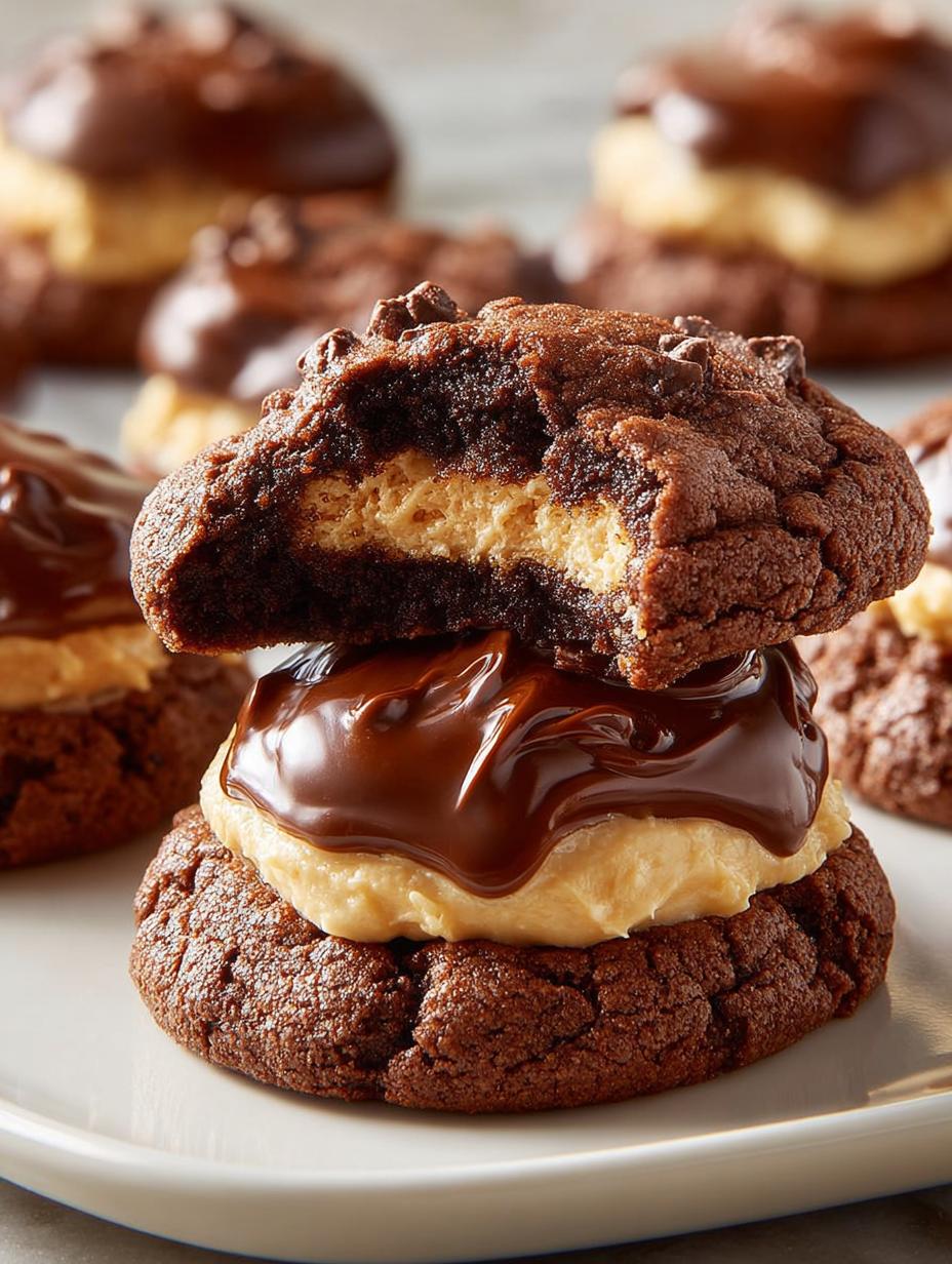 Buckeye Brownie Cookies