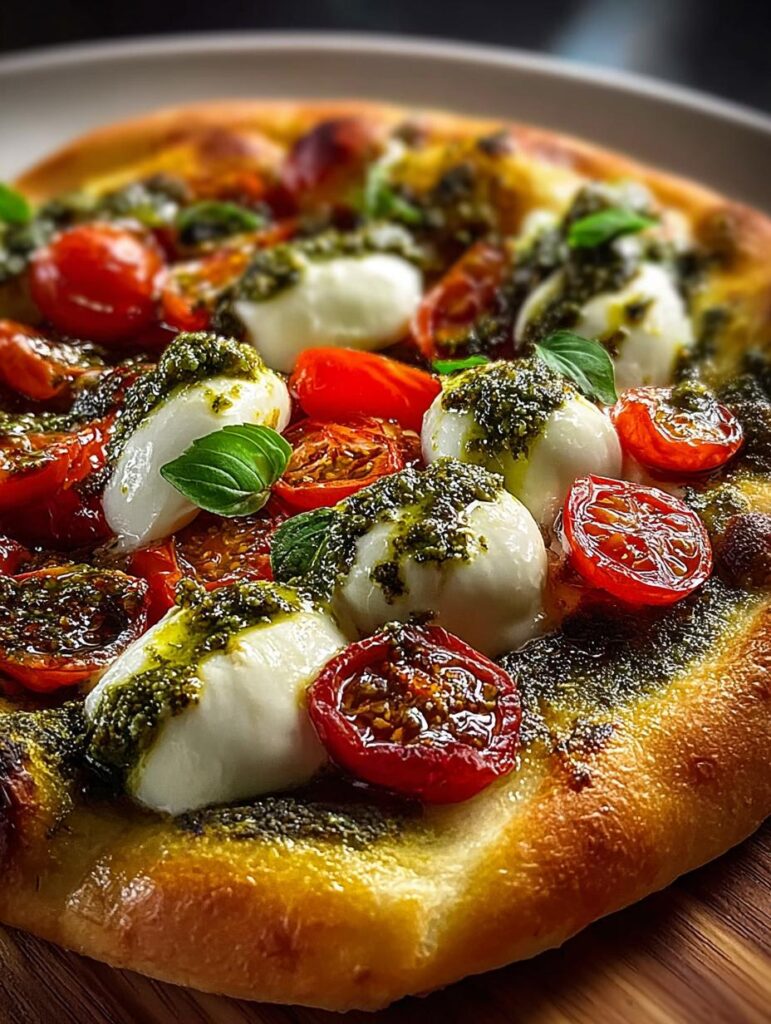 Burrata Pesto Pizza Incredible