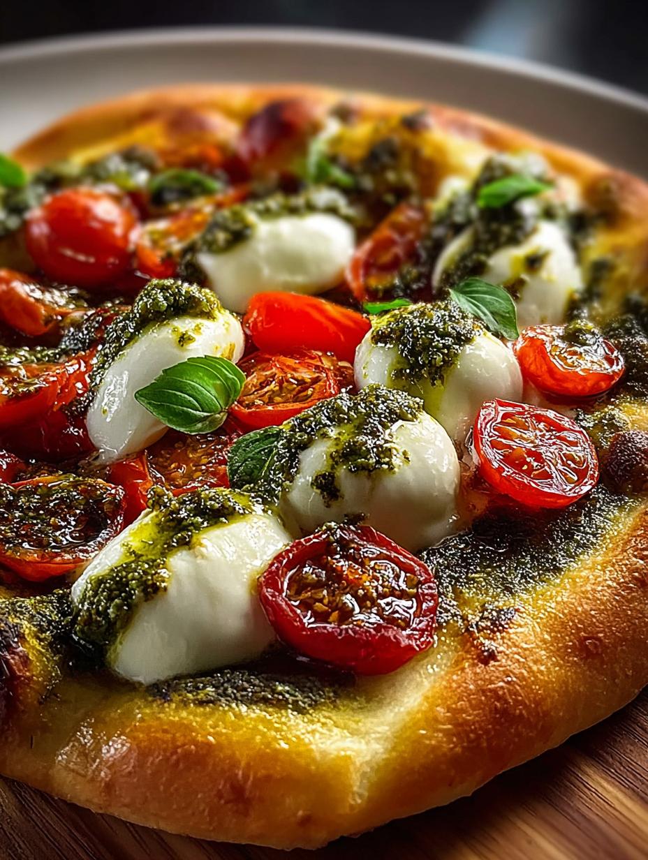 Burrata Pesto Pizza Incredible