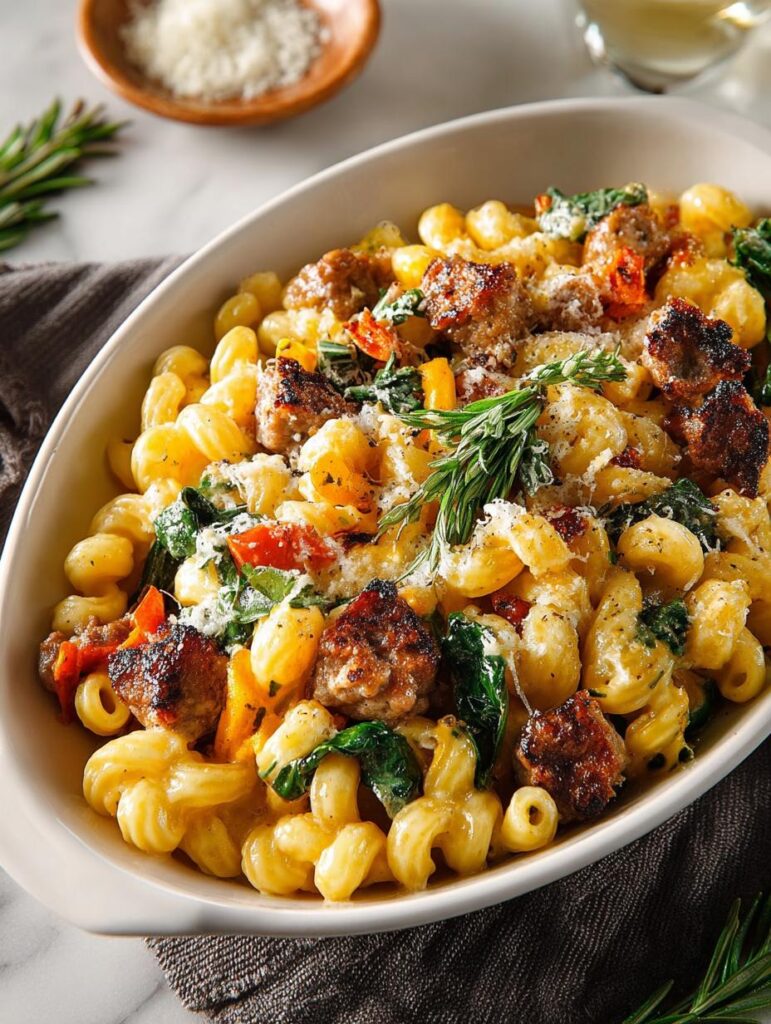Butternut Squash Sausage Pasta