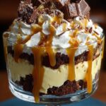 Caramel Cheesecake Brownie Trifle