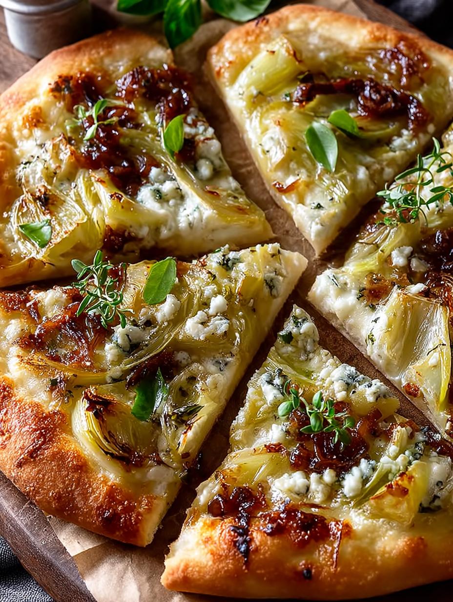Caramelized Leek Pizza with Spicy Honey Delight 5 Caramelized Leek Pizza with Spicy Honey Delight - Caramelized Leek Pizza with - main visual representation