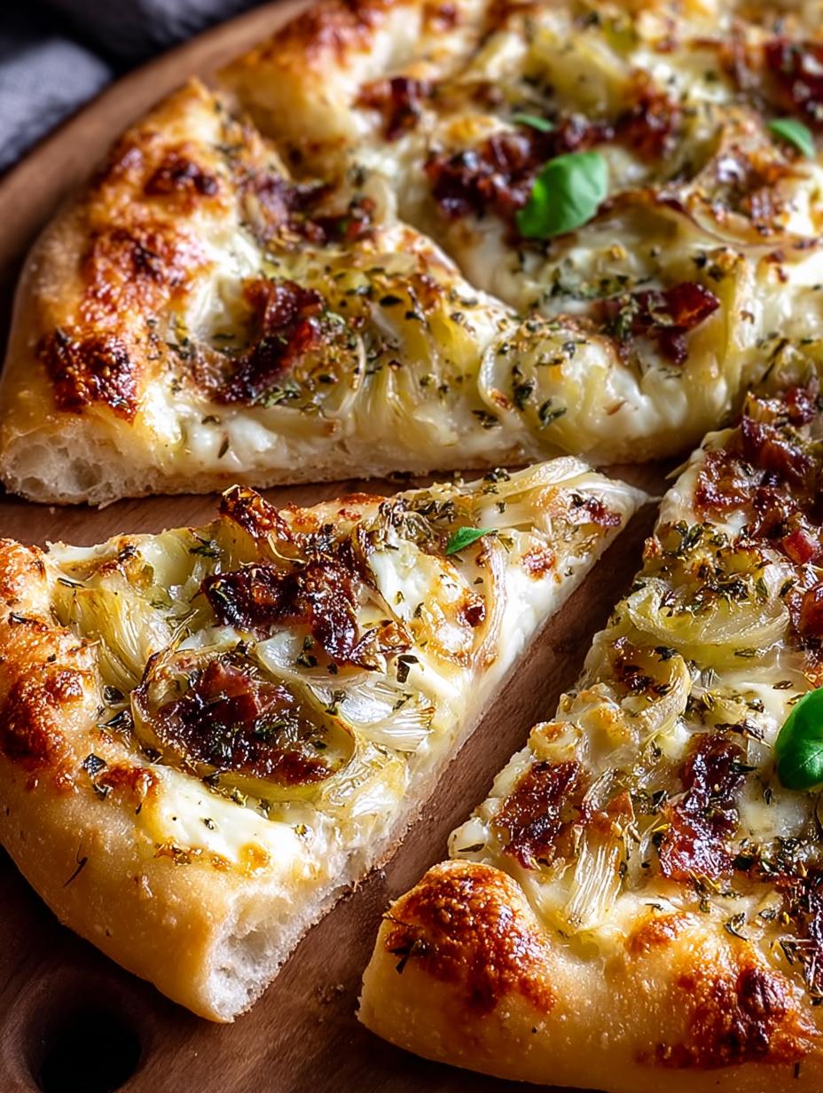 Caramelized Leek Pizza with