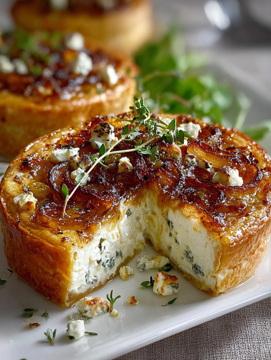 Delicious Caramelized Onion Goat Cheese Tart Recipe - Caramelized Onion Goat Cheese - additional detail