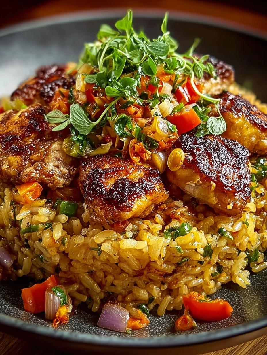 Caribbean Chicken Rice One: A Flavorful One-Pan Delight - Caribbean Chicken Rice One - main visual representation