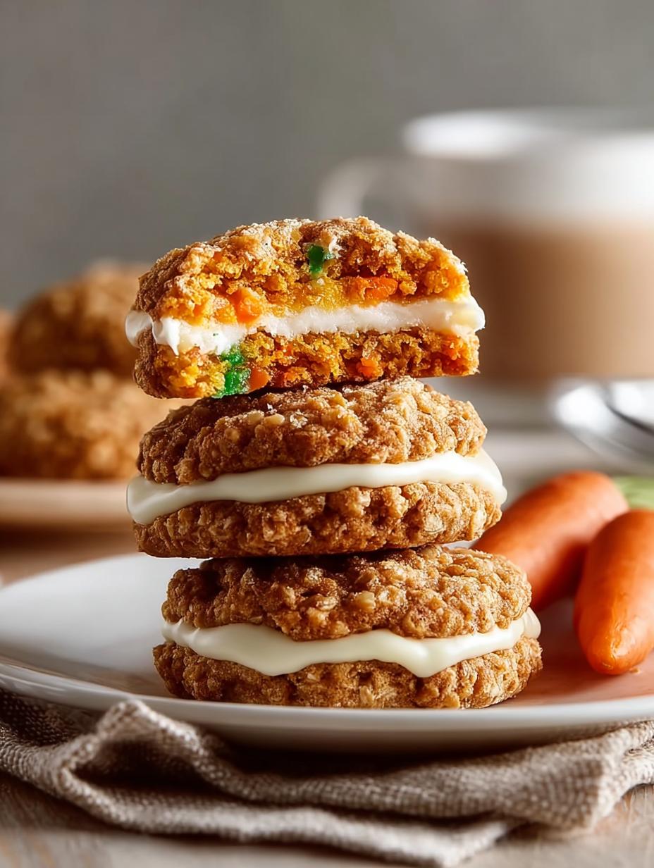 Chewy Carrot Cake Cookies with Cream Cheese Goodness 6 Chewy Carrot Cake Cookies with Cream Cheese Goodness - Carrot Cake Cookies - additional detail