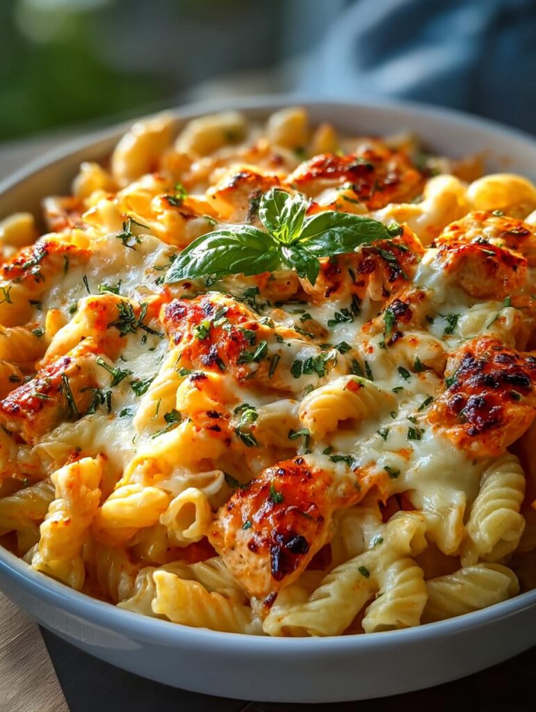 Cheesy Buffalo Chicken Pasta