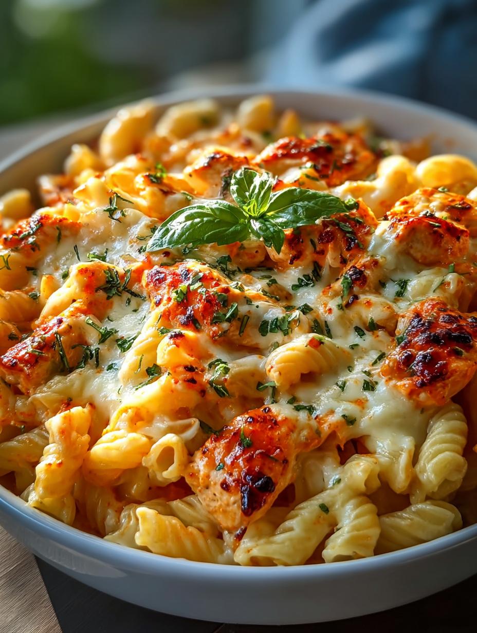 Cheesy Buffalo Chicken Pasta