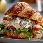 Chicken Caesar Croissant Sandwich