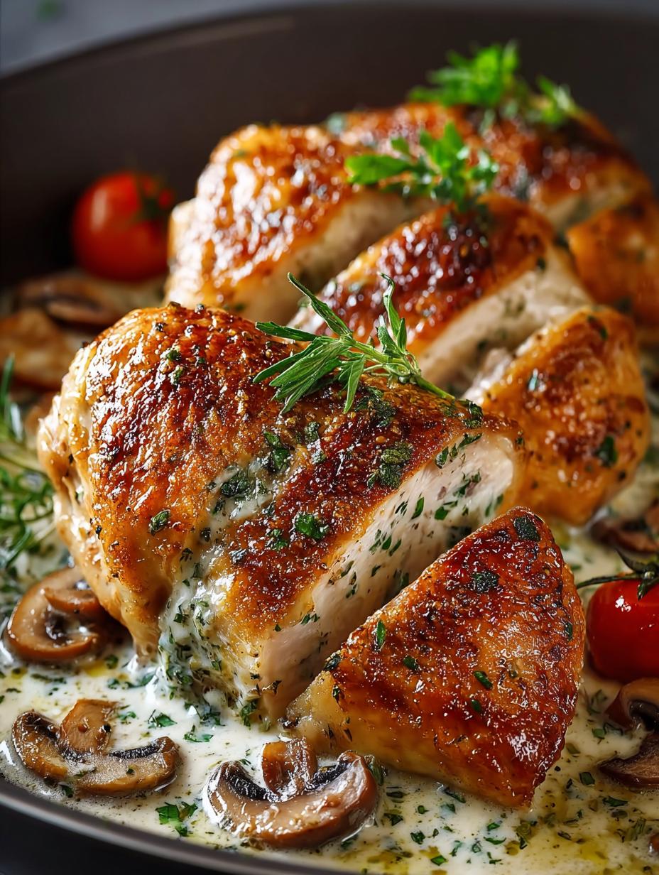 Chicken Legs with Creamy Mushroom Sauce: 50-Minute Delight - Chicken Legs with Creamy - main visual representation
