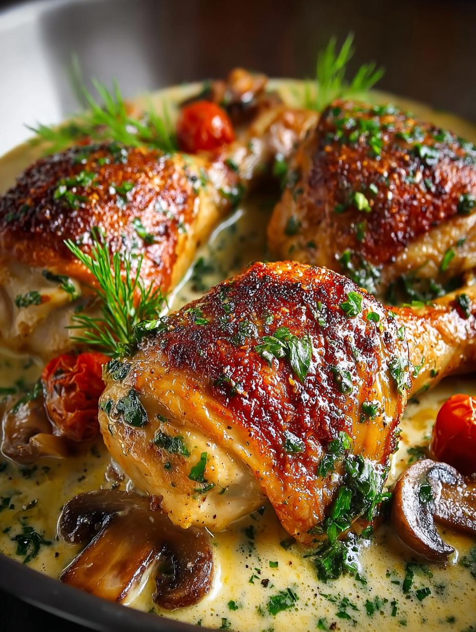 Chicken Legs with Creamy