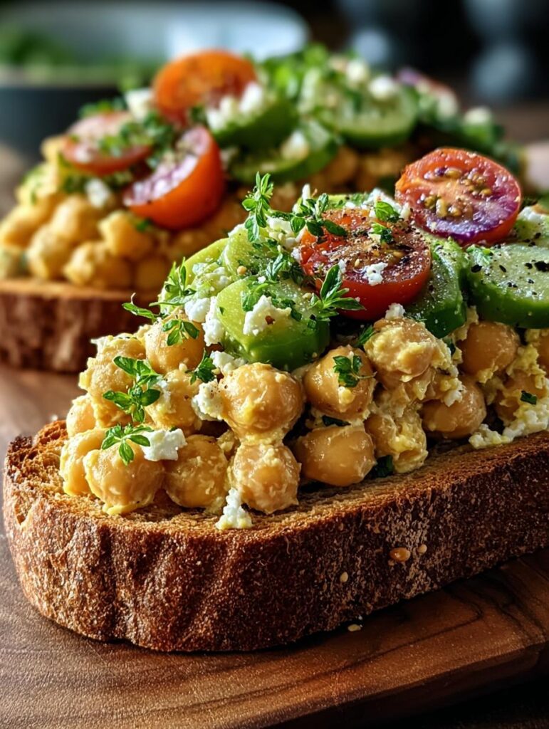 Chickpea Salad Melts