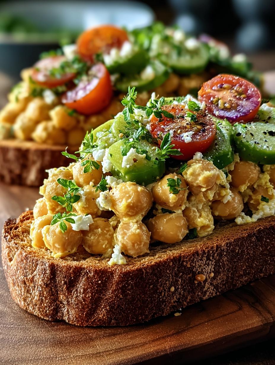 Chickpea Salad Melts
