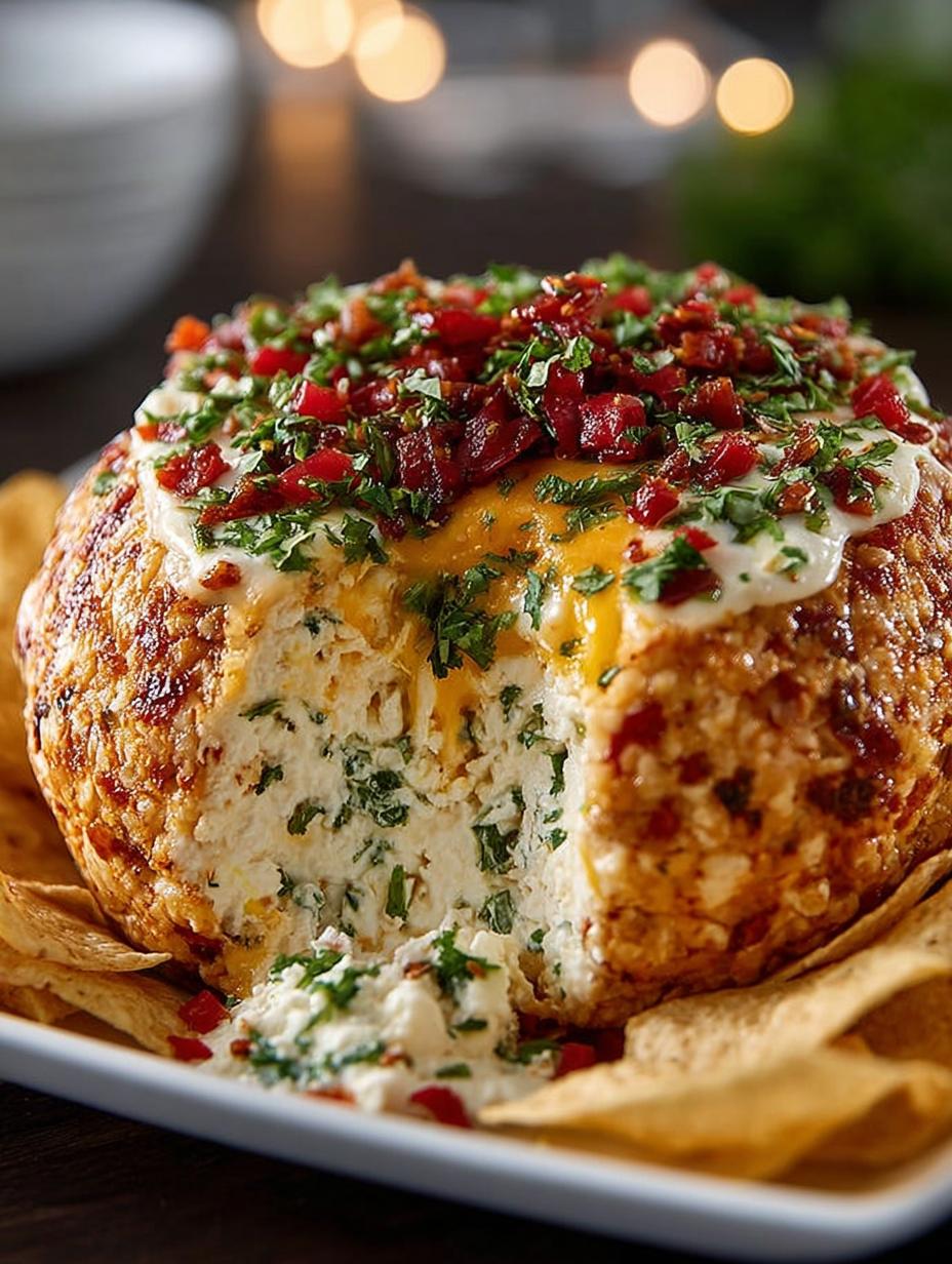 Christmas Taco Cheese Ball Wreath: A Festive Delight - Christmas Taco Cheese Ball - additional detail