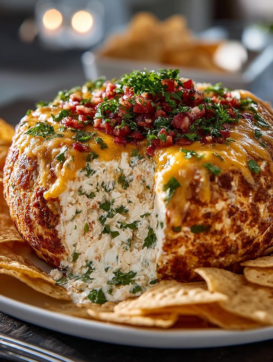 Christmas Taco Cheese Ball