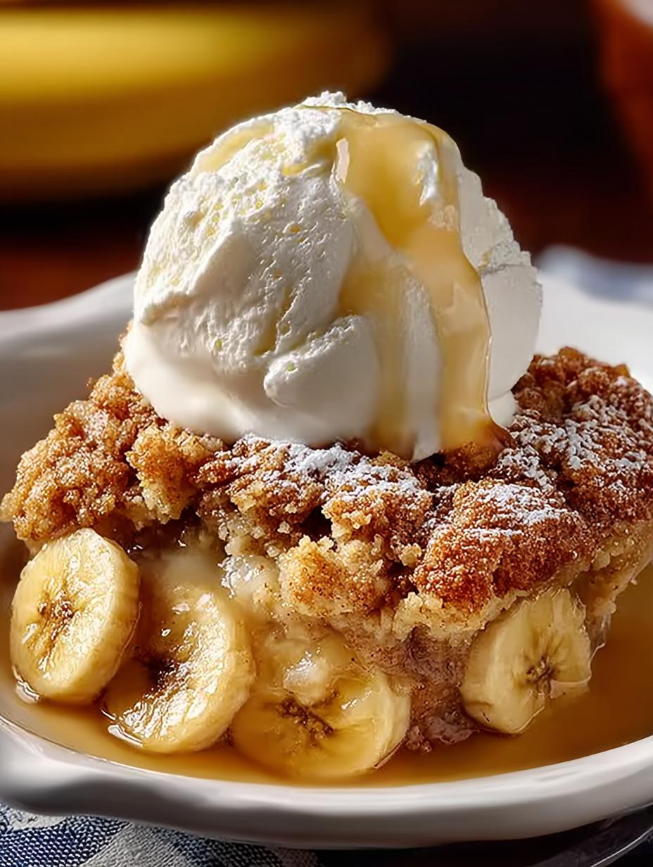 Clean Southern Banana Cobbler