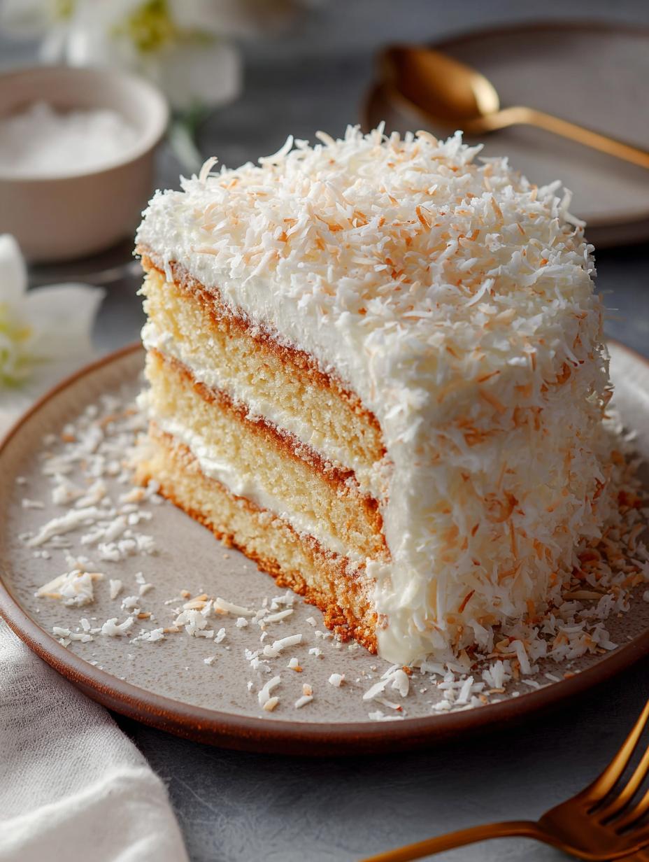 Coconut Cream Cake: 7 Layers of Heavenly Delight - Coconut Cream Cake - main visual representation