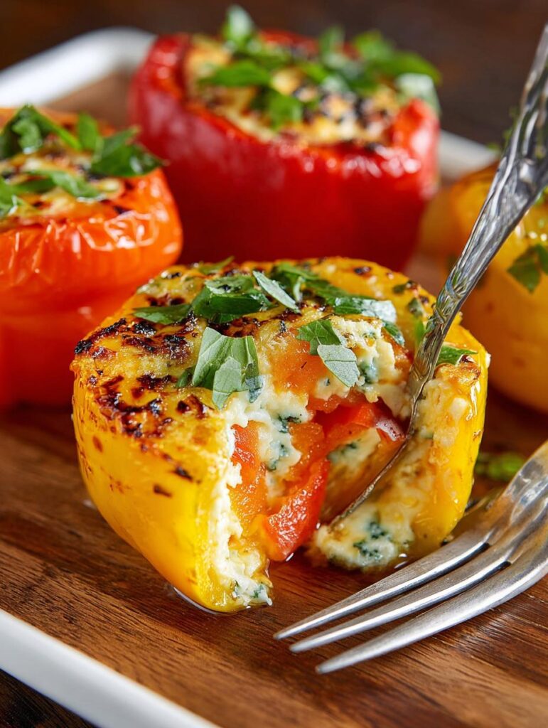 Cottage Cheese Stuffed Peppers