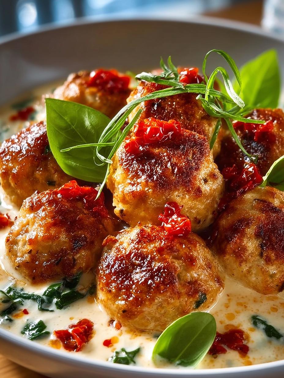 Creamy Marry Chicken Meatballs