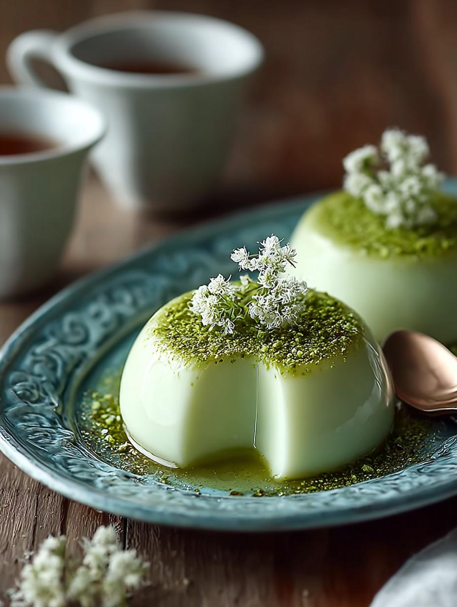 Creamy Pandan Coconut Panna: A Tropical Delight 5 Creamy Pandan Coconut Panna: A Tropical Delight - Creamy Pandan Coconut Panna - main visual representation