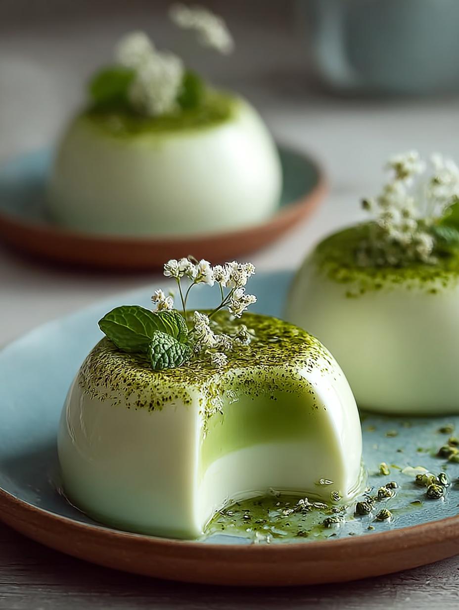 Creamy Pandan Coconut Panna: A Tropical Delight - Creamy Pandan Coconut Panna - additional detail