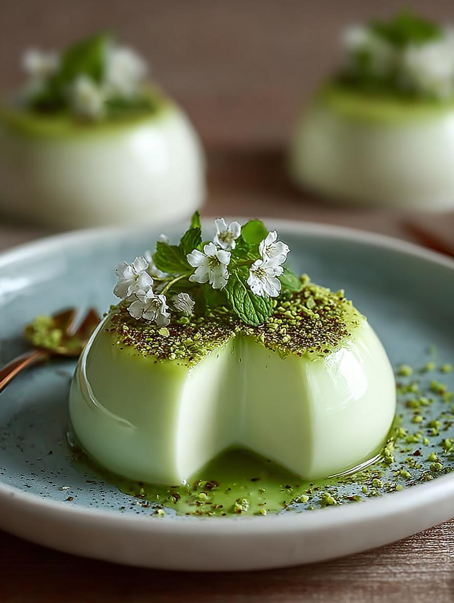 Creamy Pandan Coconut Panna
