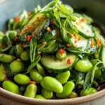 Crispy Cucumber Edamame Salad