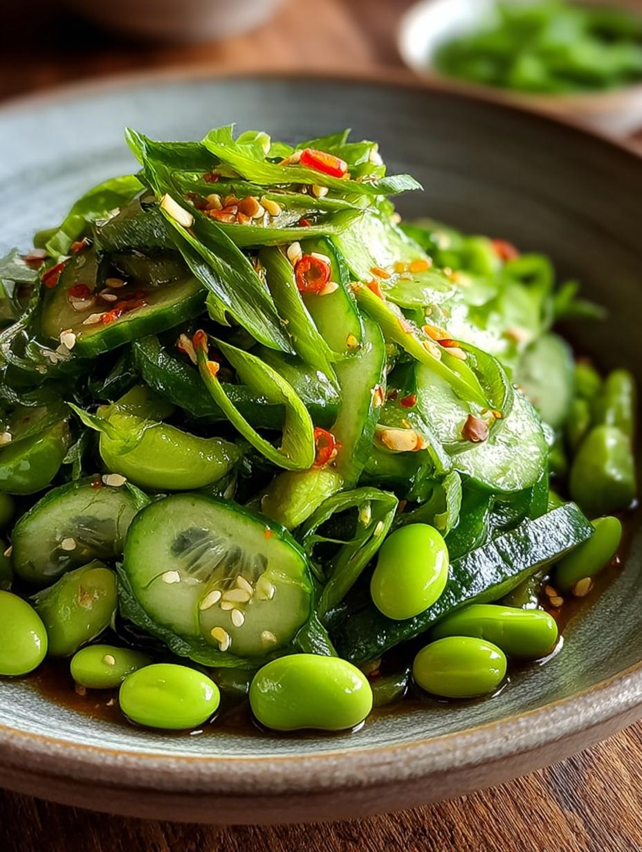Crispy Cucumber Edamame Salad: 5 Refreshing Variations - Crispy Cucumber Edamame Salad - additional detail