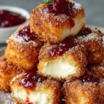 Crispy Fried Cheesecake Bites