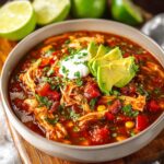Crockpot Chicken Enchilada Soup