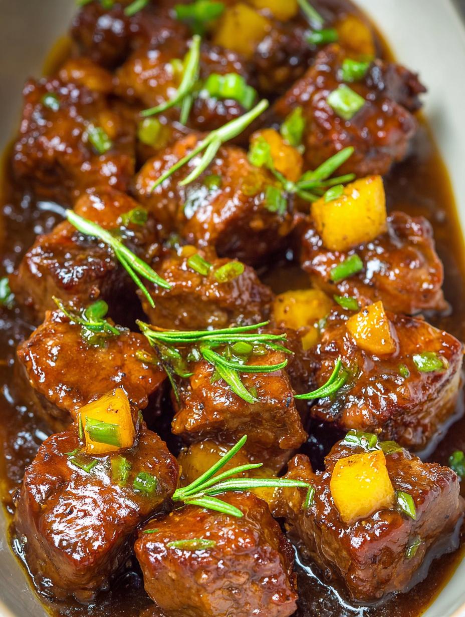 Crockpot Teriyaki Steak Bites