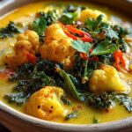 Curried Cauliflower Kale Soup