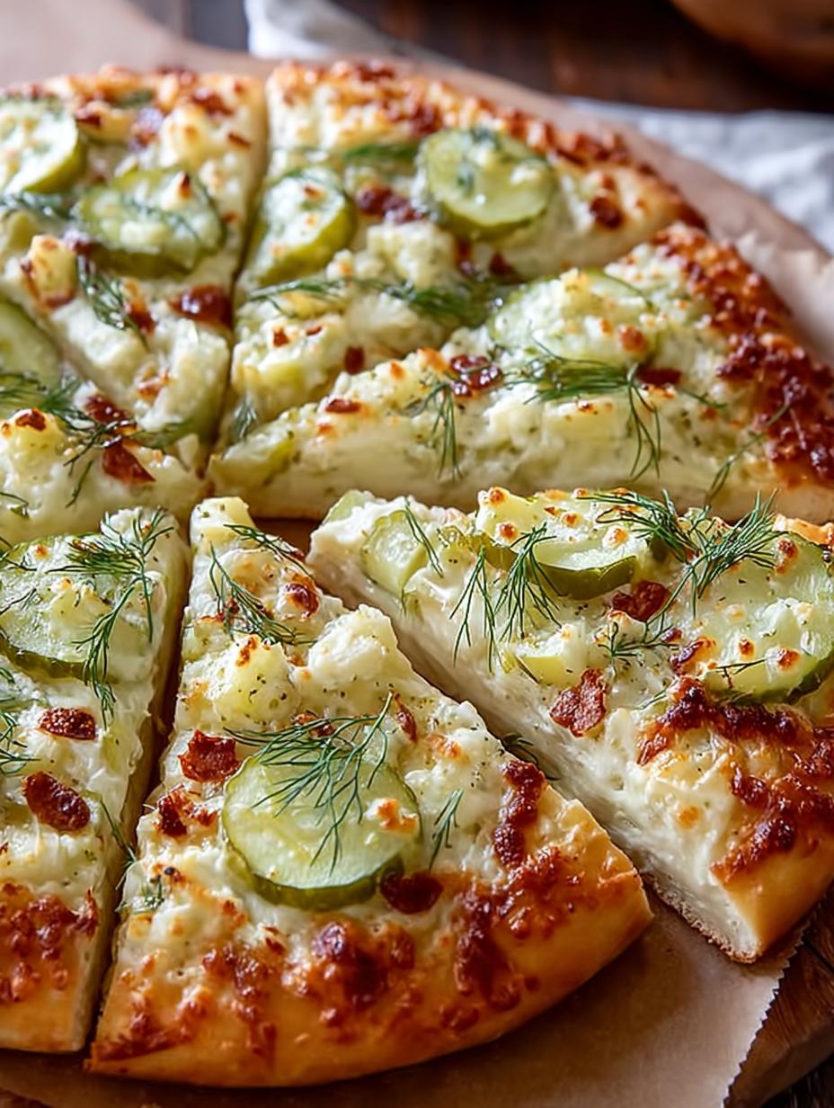 Dill Pickle White Pizza