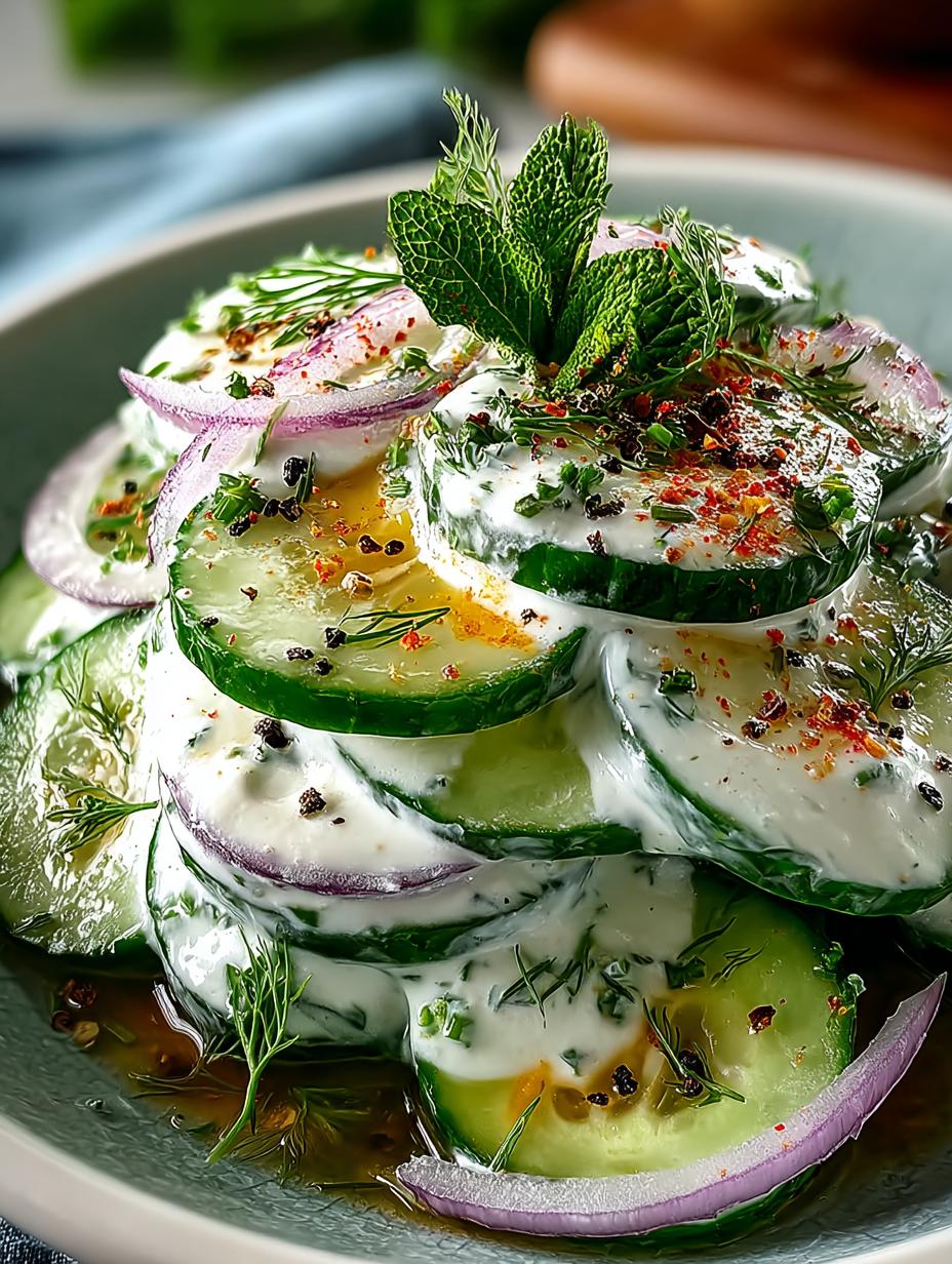 Delicious Dill Yogurt Cucumber Salad in 15 Minutes 5 Delicious Dill Yogurt Cucumber Salad in 15 Minutes - Dill Yogurt Cucumber Salad - main visual representation