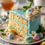 Easter Blue Vanilla Cake