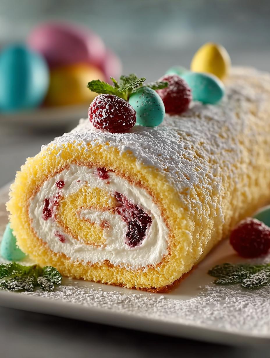 Easter Swiss Roll: 5 Ways to Delight Your Guests - Easter Swiss Roll - additional detail