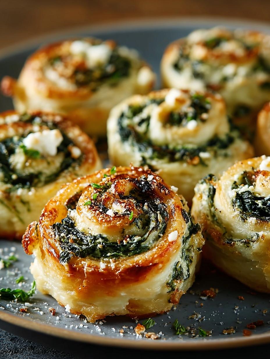 Feta Spinach Pinwheels: 5 Irresistible Flavor Bombs - Feta Spinach Pinwheels - main visual representation