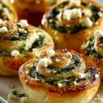 Feta Spinach Pinwheels