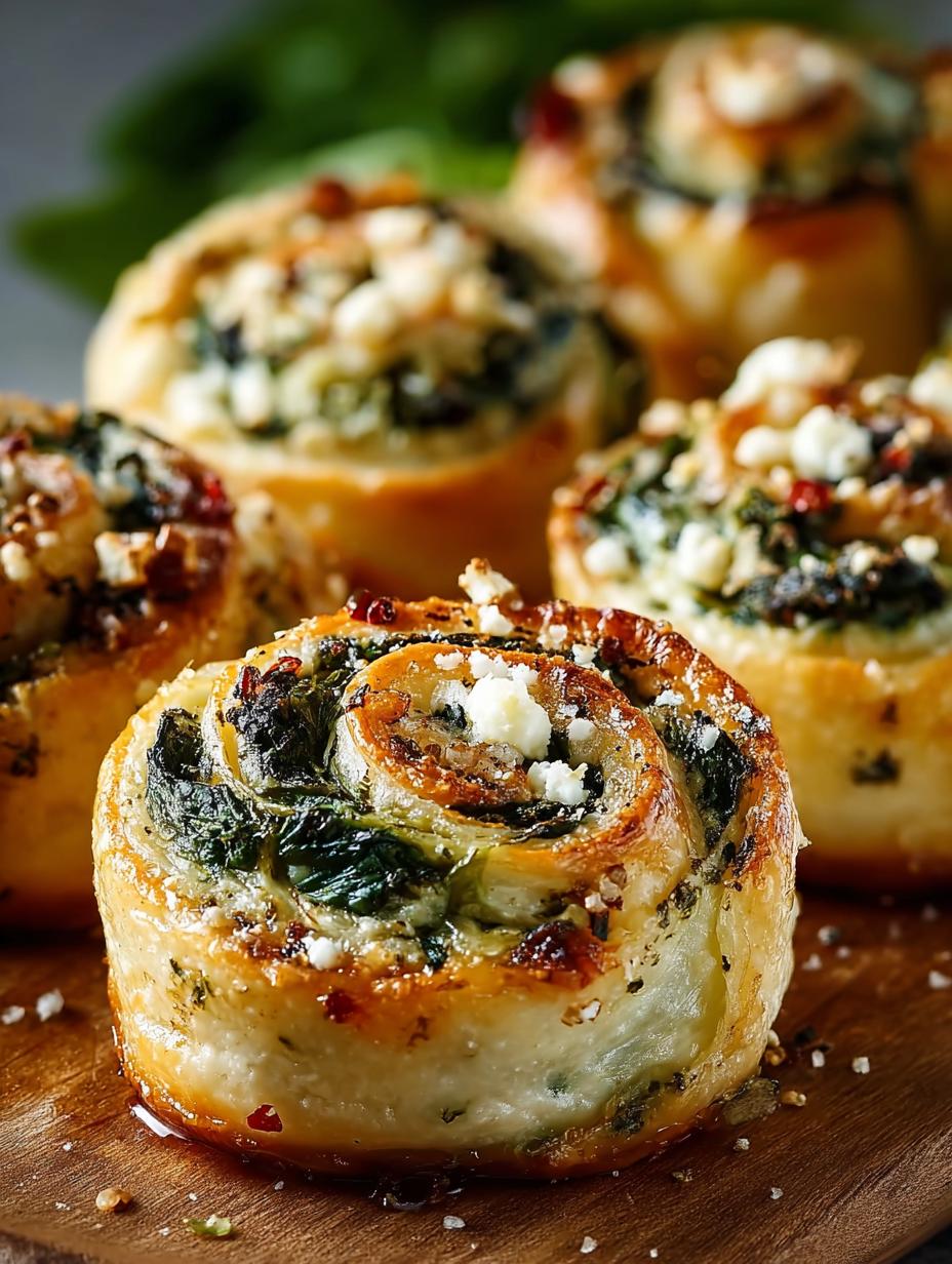 Feta Spinach Pinwheels: 5 Irresistible Flavor Bombs - Feta Spinach Pinwheels - additional detail