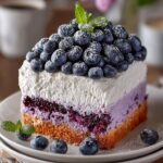Fluffy Blueberry Chiffon Cake