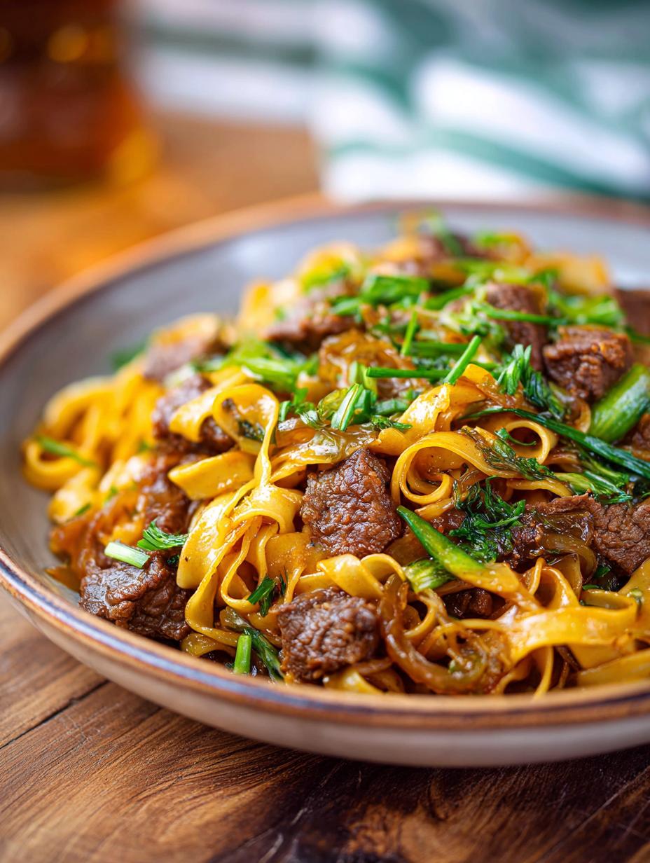 Delicious French Onion Beef Noodles for Cozy Nights - French Onion Beef Noodles - additional detail