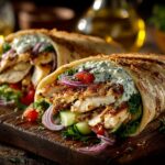 Greek Chicken Flatbreads