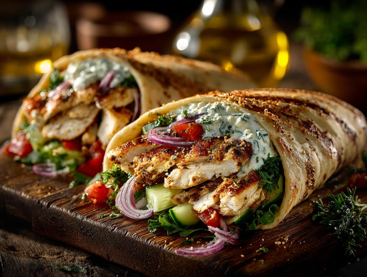 Home 3 Greek Chicken Flatbreads