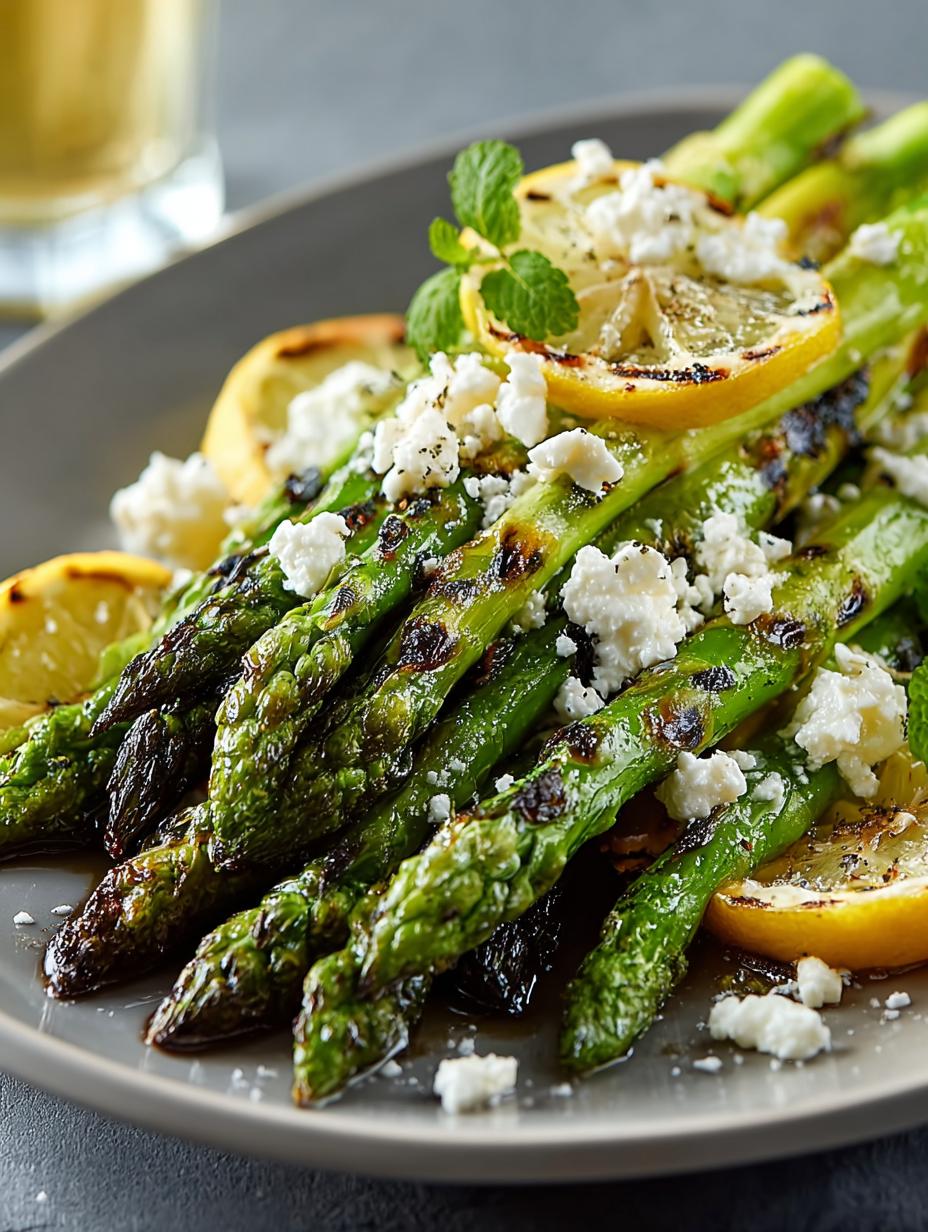 Grilled Asparagus Salad with Lemon & Feta Bliss 5 Grilled Asparagus Salad with Lemon & Feta Bliss - Grilled Asparagus Salad with - main visual representation