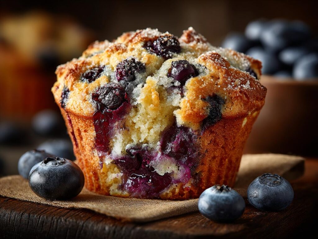 Hearty Blueberry Protein Muffins