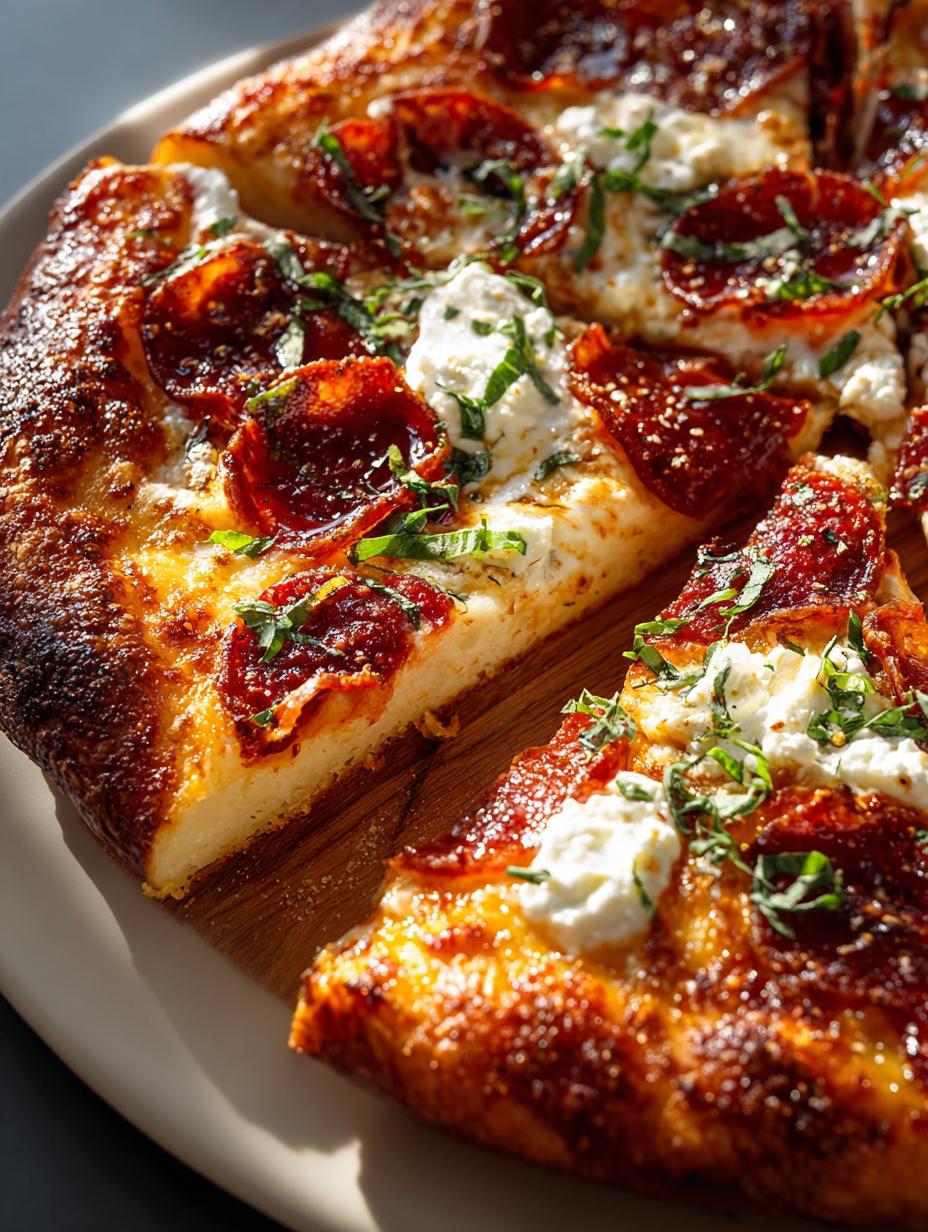 Hot Honey Beef Pepperoni Pizza: Sweet & Spicy Delight - Hot Honey Beef Pepperoni - additional detail